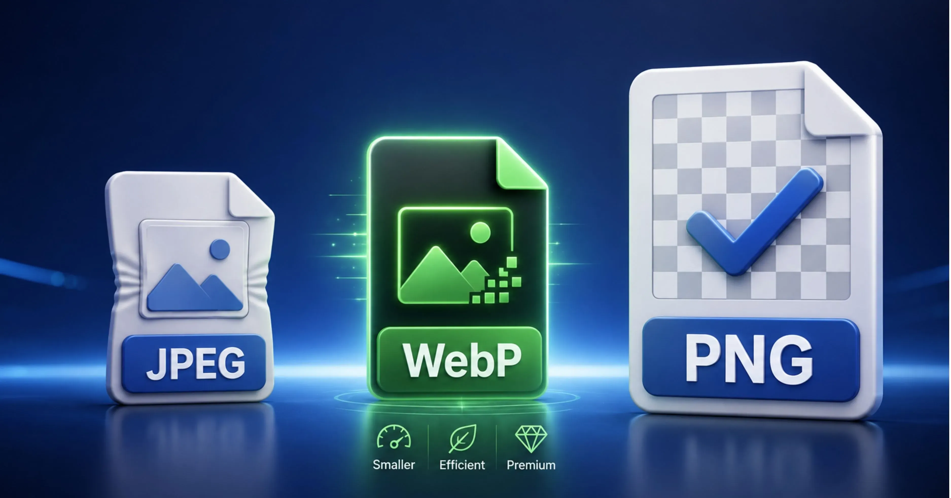 Comparison of JPEG, WebP and PNG image formats